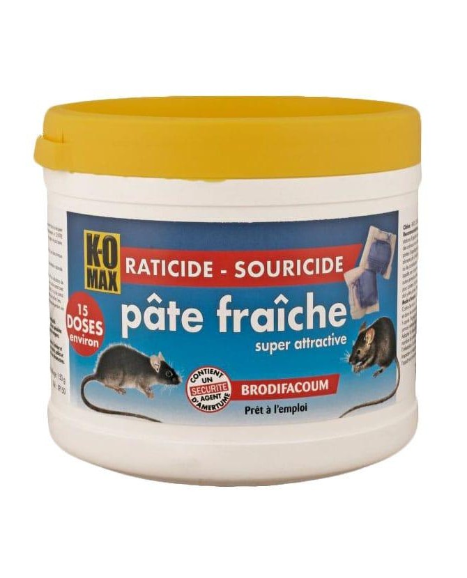 Raticide & Souricide KOMAX pâte fraiche 150 g