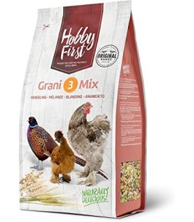 Mélange Céréales Grani 3 Mix Hobby First pour Volaille x 20 kg