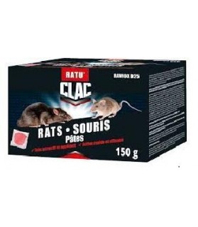 Raticide & Souricide RATU'CLAC pâte fraiche x 150 g