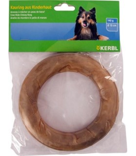 Friandise Anneau à mâcher 100 % peau de bœuf pour Chien