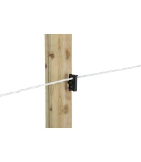 Isolateur pour piquet bois idéal pour Ruban et Cordelette pour votre clôture électrqiue x 80