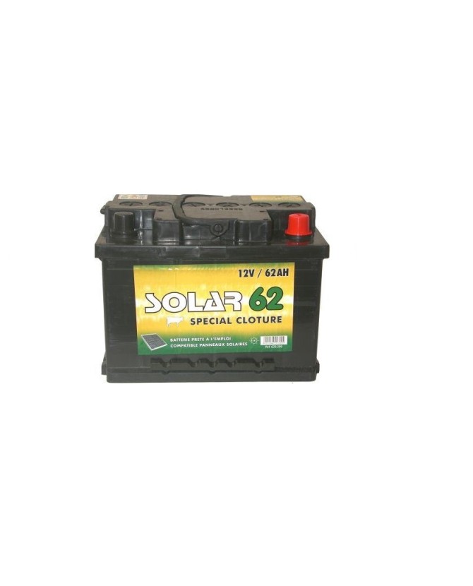 Batterie LACME Spécial Clôture Solar 62 12V 62Ah