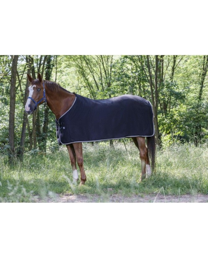 Chemise polaire RIDING WORLD noir/gris Taille 6'0 pour Cheval