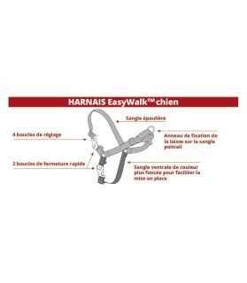 Harnais Easy Walk® Taille XL pour Chien