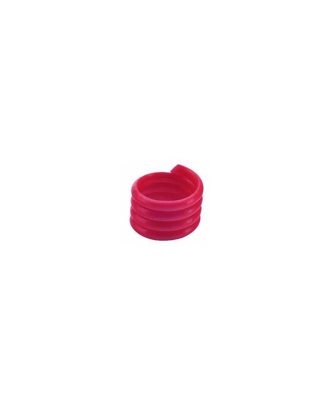 Bague spirale rouge diam 16 mm pour Volaille x 1