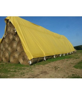 VELITEX Bâche Toile non tisée SUBTEX 140 VERT 10.4 x 12.50 m pour stocker foin paille miscanthus bois betteraves pommes de terre