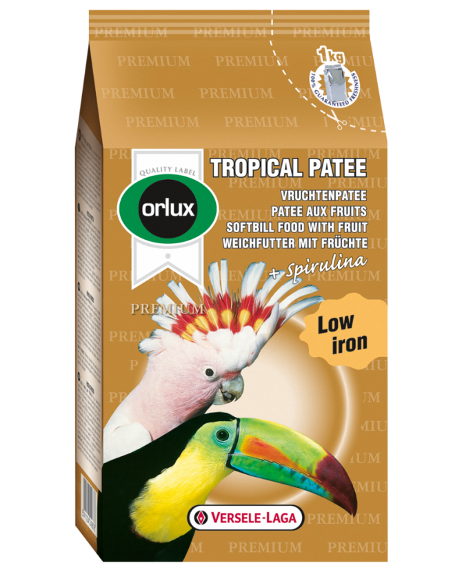 Pâtée Tropical Premium pour Oiseau Frugivore x 1 kg