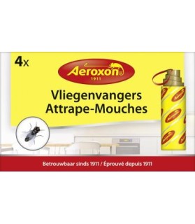 Attrape Mouche AEROXON en rouleau Efficace 8 semaines x 4