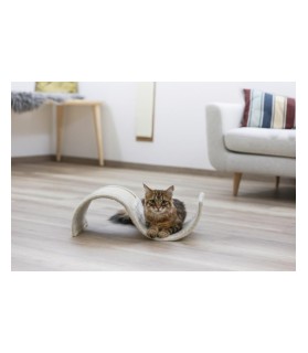 Couchette et Griffoir Vague beige en sisal 51 x 28.5 x 18 cm pour Chat