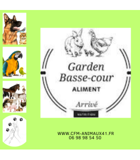 Mélange céréales GARDEN BASSE-COUR pour Poule Pondeuse Volaille x 20 kg CFM Animaux 41 à Conan 41290