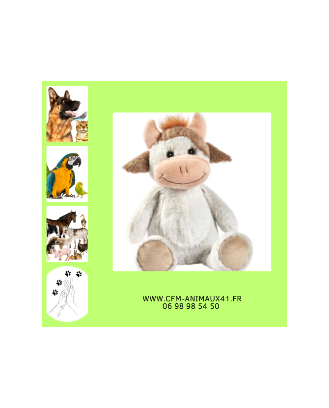 Peluche Vache Doo Pantin ANIMA toute douce Haut 35 cm CFM Animaux 41 à Conan 41290