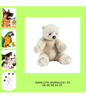 Peluche Ours Polaire assis ANIMA Haut 35 cm CFM Animaux 41 à Conan 41290