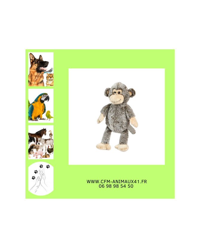 Peluche Singe Doo Pantin ANIMA toute douce 35 cm Cadeau plaisir d'offrir Noël Anniversaire Naissance Bébé Enfant Doudou Calin