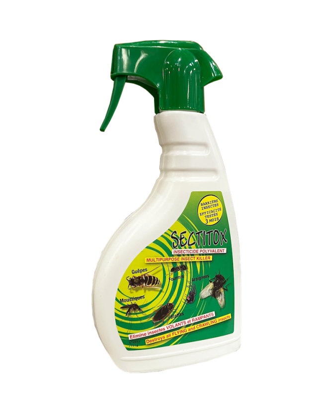 Barrière insecte SECTITOX volant & rampant Efficacité 3 mois x 500 ml