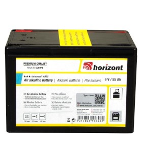Pile 9V / 55 Ah Turbomax AB55 HORIZONT pour Cloture Electrique