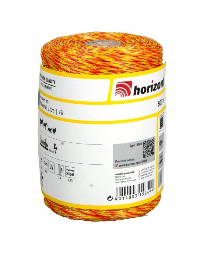 Fil Trapper W3 HORIZONT pour Cloture Electrique x 500 m