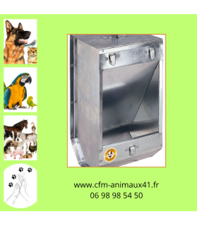 Mangeoire en métal 1 compartiment pour Lapin CFM Animaux 41 à Conan 41290