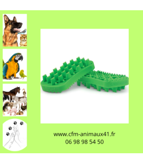 Brosse verte universelle PET+ME nettoie masse brosse et caresse pour Chien et Chat CFM Animaux 41 à Conan 41290