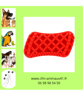 Brosse rouge universelle PET+ME nettoie masse brosse et caresse pour Chien et Chat CFM Animaux 41 à Conan 41290