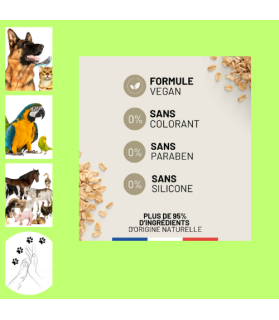 Shampoing PURALIA tout pelage Avoine et Aloe vera pour Chien x 250 ml CFM Animaux 41 à Conan 41290