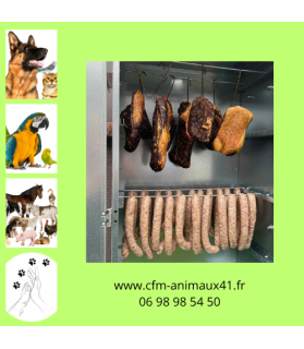 Fumoir 4 niveaux en tôle galvanisée Haut 110 cm CFM Animaux 41 à Conan 41290