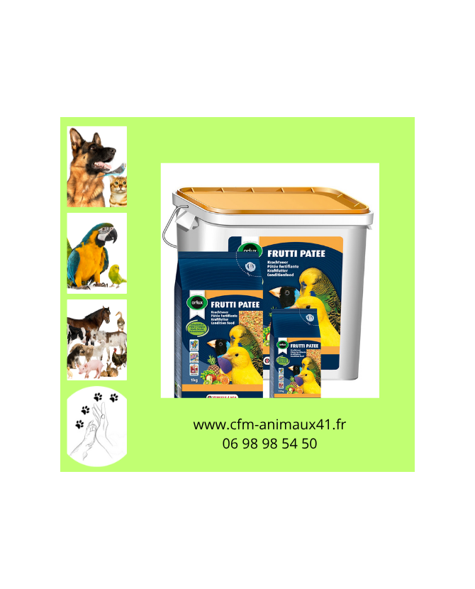 Frutti Pâtée pour Oiseau x 1 kg CFM Animaux 41 à Conan 41290