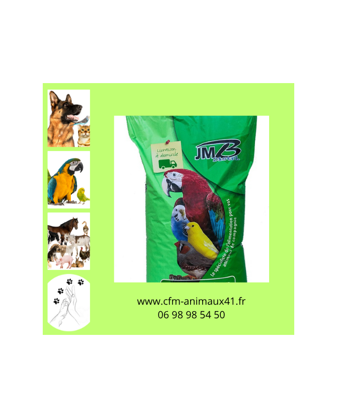 Exotique Mélange de graines JMB Elite x 20 kg CFM Animaux 41 à Conan 41290 Exotique Mélange de graines JMB Elite x 20 kg CFM Animaux 41 à Conan 41290