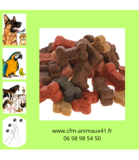 Friandises Pet Rewards Trainer Mix  avec poulet, agneau, panse et saumon pour Chien x 500 g CFM Animaux 41 à Conan 41290