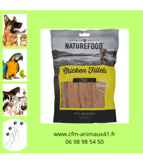 Friandise au filet de poulet 100% Naturel Naturefood pour Chien x 1 kg CFM Animaux 41 à Conan 41290