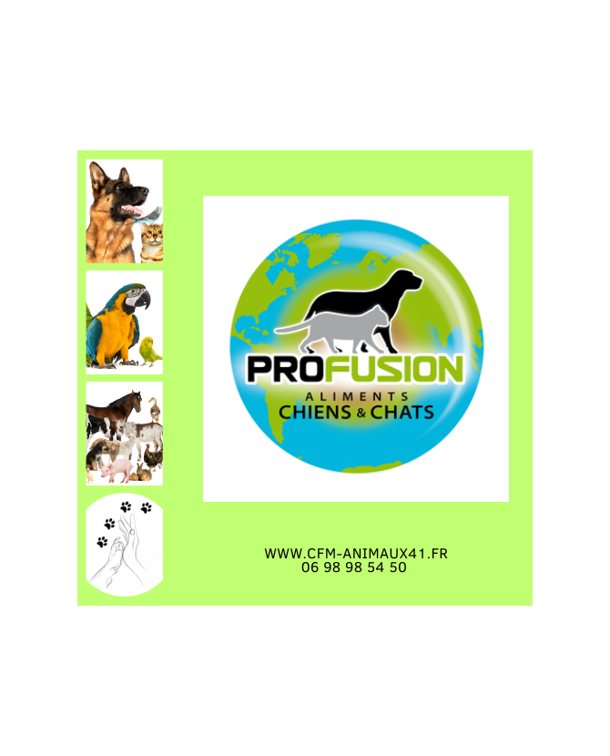 Croquette PROFUSION Premium 25/12 pour Chien x 20 kg CFM Animaux 41 à Conan 41290