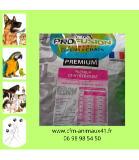 Croquette PROFUSION Premium pour Chat Sterilise x 4 kg CFM Animaux 41 à Conan 41290