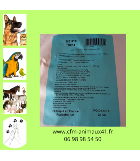 Croquette Chasse PROFUSION Meute 28/14 pour Chien actif x 20 kg CFM Animaux 41 à Conan 41290